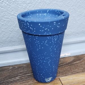 NWOT Silipint 16 oz Coffee Tumbler Pint Blue Speckle